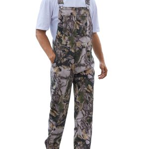 Camo Overalls for Men Work Utility Coveralls Bibs Romper Jumpsuit with Zipper Fly